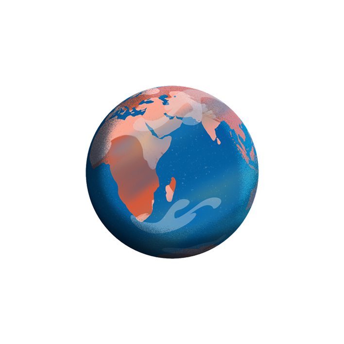 Earth shrouded by an unknown count of satellites and debris (the future)
